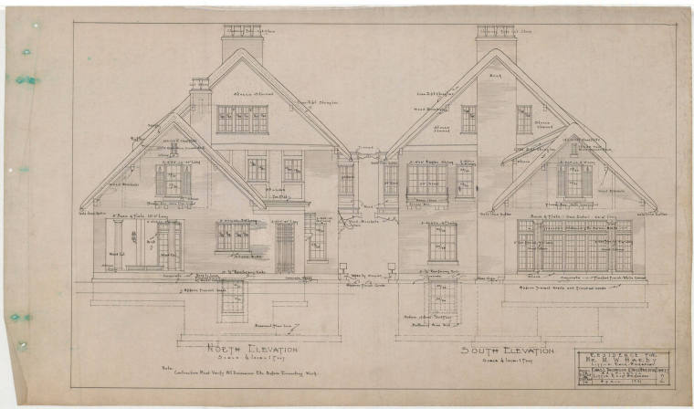 Drawing, Thompson Architectural - M.W. Hardy, Little Rock