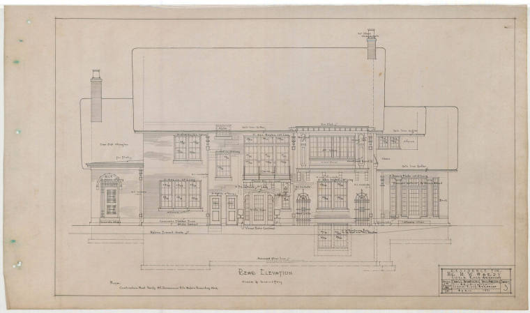 Drawing, Thompson Architectural - M.W. Hardy, Little Rock