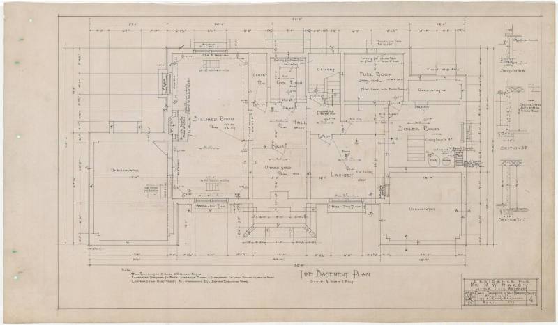 Drawing, Thompson Architectural - M.W. Hardy, Little Rock