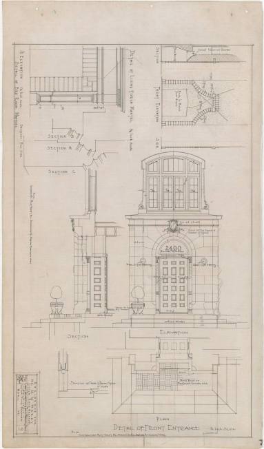 Drawing, Thompson Architectural - M.W. Hardy, Little Rock