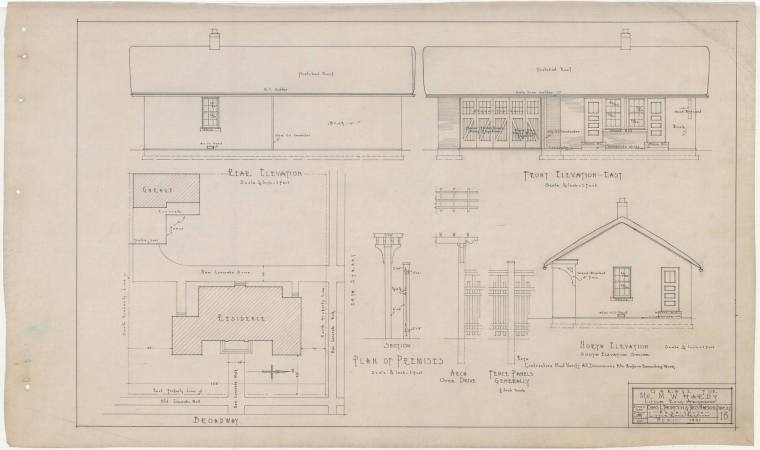 Drawing, Thompson Architectural - M.W. Hardy, Little Rock