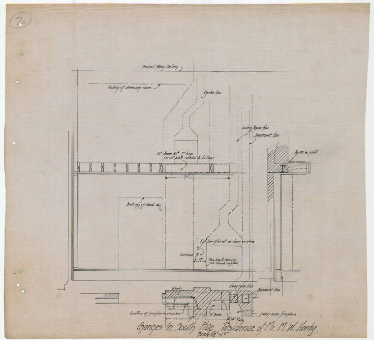 Drawing, Thompson Architectural - M.W. Hardy, Little Rock