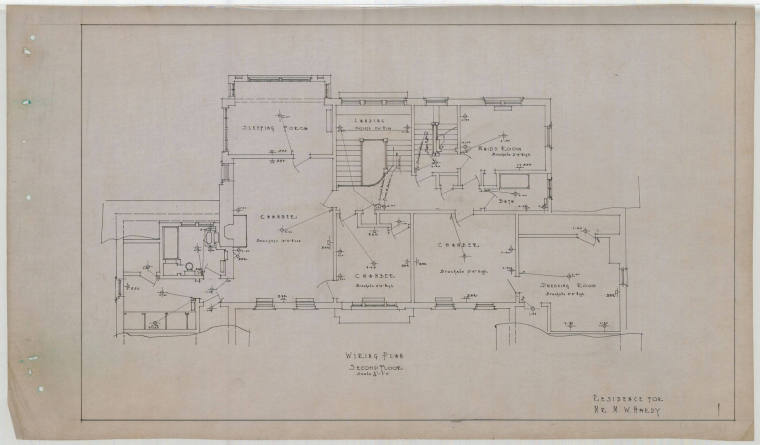 Drawing, Thompson Architectural - M.W. Hardy, Little Rock