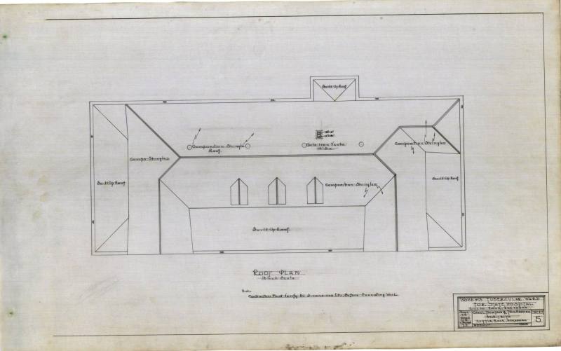 Drawing, Thompson Architectural - Women's Tubercular Ward, Little Rock