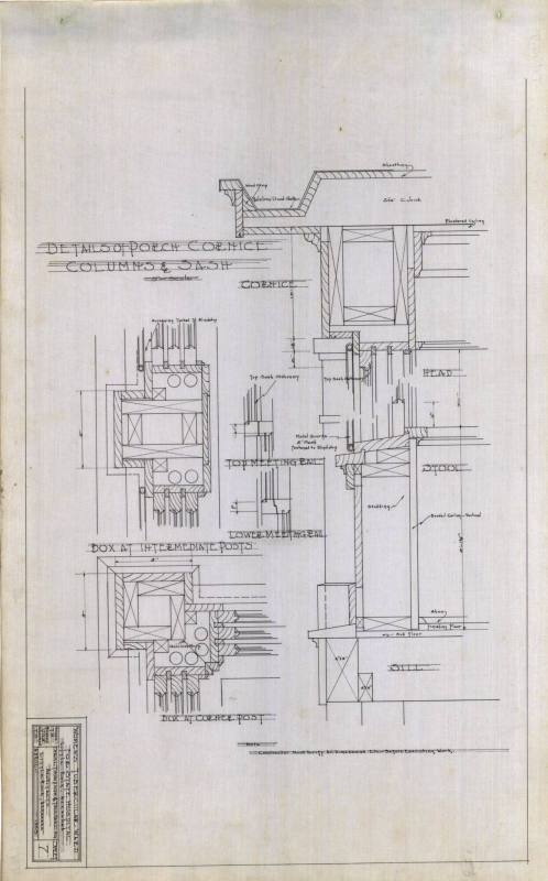 Drawing, Thompson Architectural - Women's Tubercular Ward, Little Rock