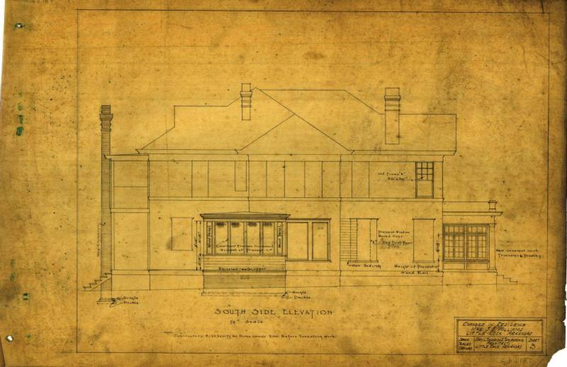 Drawing, Thompson Architectural - Mrs. J.E. Williams, Little Rock