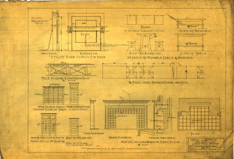 Drawing, Thompson Architectural - Mrs. J.E. Williams, Little Rock