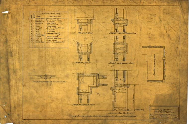 Drawing, Thompson Architectural - Mrs. J.E. Williams, Little Rock