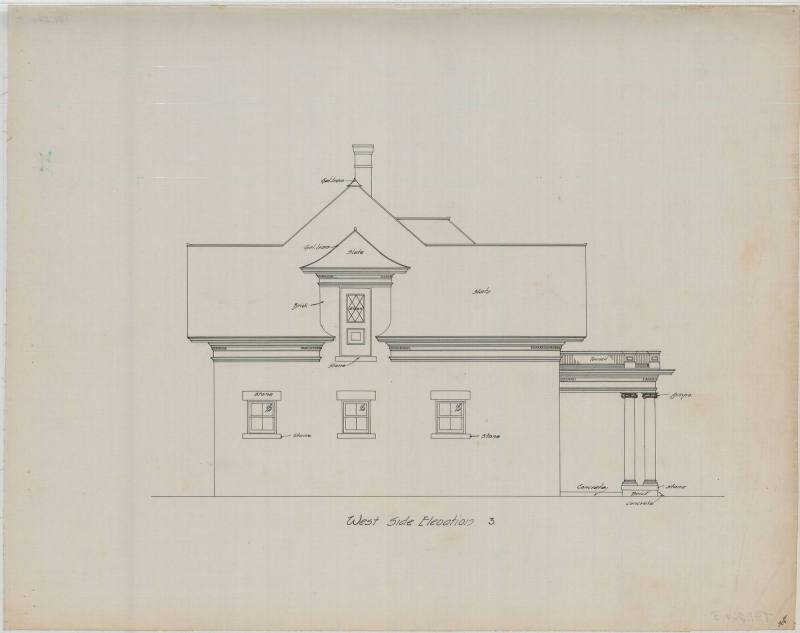 Drawing, Thompson Architectural - Gus Blass stables, Little Rock