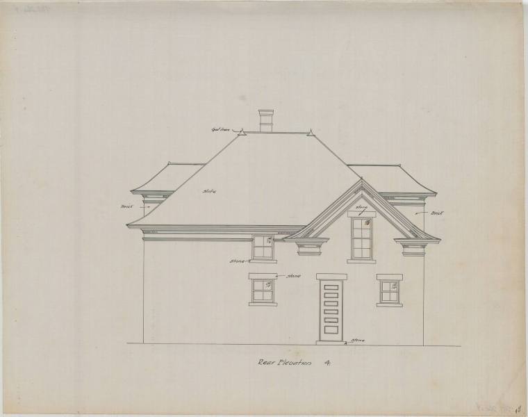 Drawing, Thompson Architectural - Gus Blass stables, Little Rock