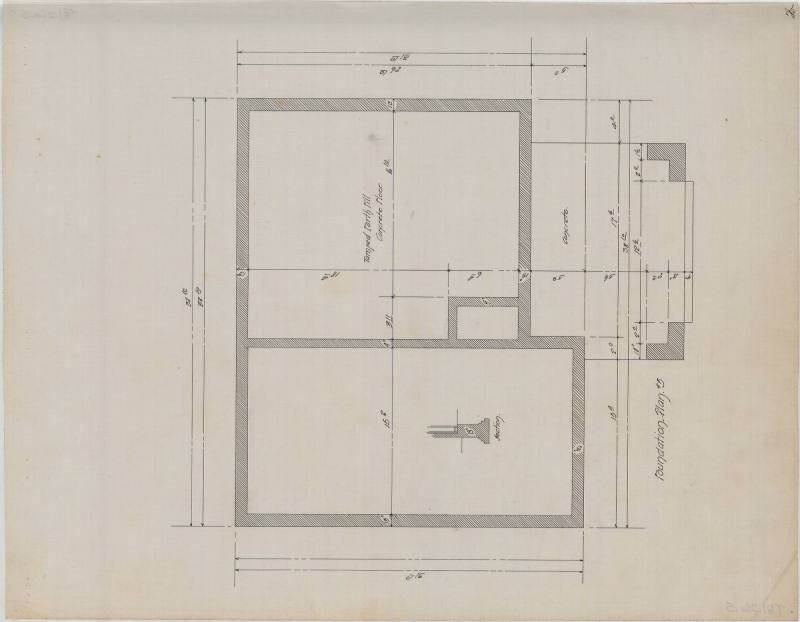 Drawing, Thompson Architectural - Gus Blass stables, Little Rock