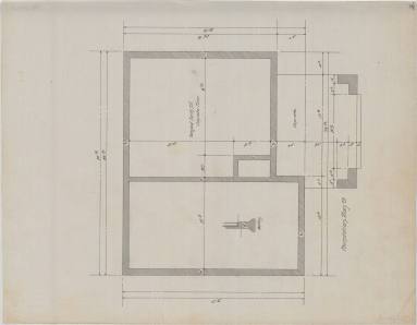 Drawing, Thompson Architectural - Gus Blass stables, Little Rock