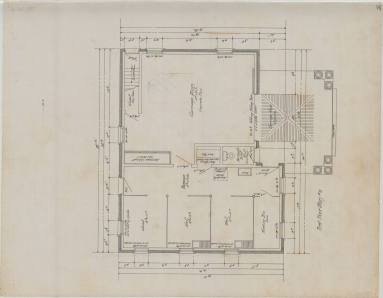 Drawing, Thompson Architectural - Gus Blass stables, Little Rock