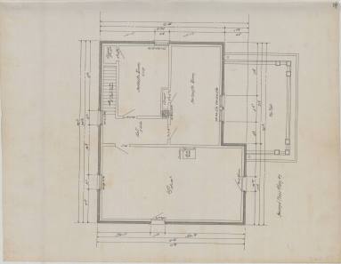 Drawing, Thompson Architectural - Gus Blass stables, Little Rock