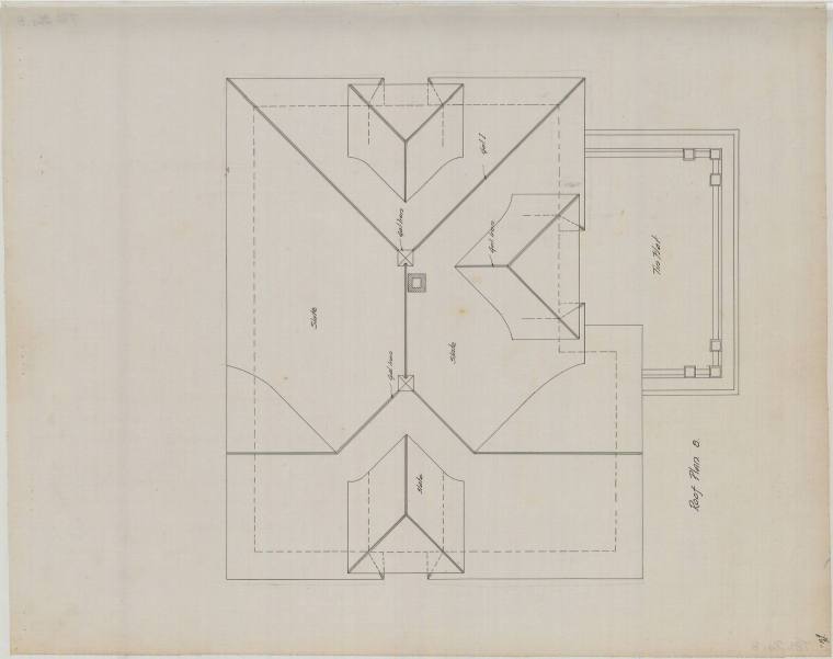 Drawing, Thompson Architectural - Gus Blass stables, Little Rock