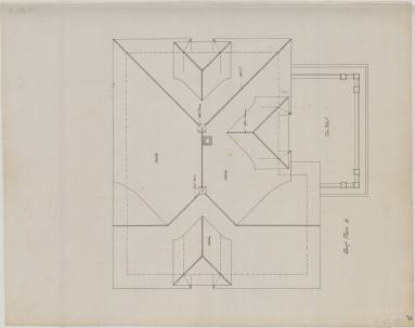 Drawing, Thompson Architectural - Gus Blass stables, Little Rock