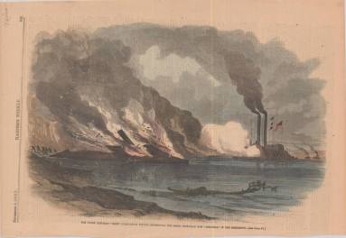 Print, Union gunboat "Essex"