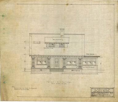 Drawing, Thompson Architectural - Fred Bryson, Baucum