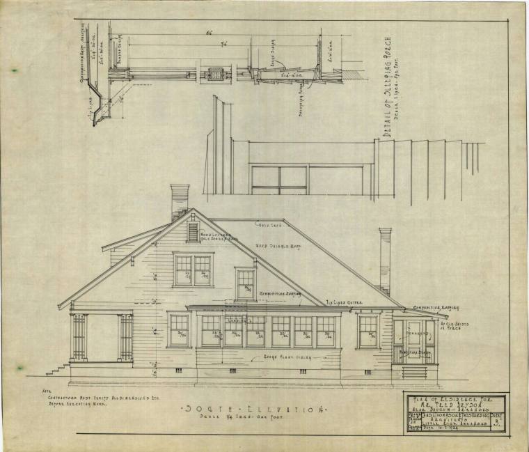 Drawing, Thompson Architectural - Fred Bryson, Baucum