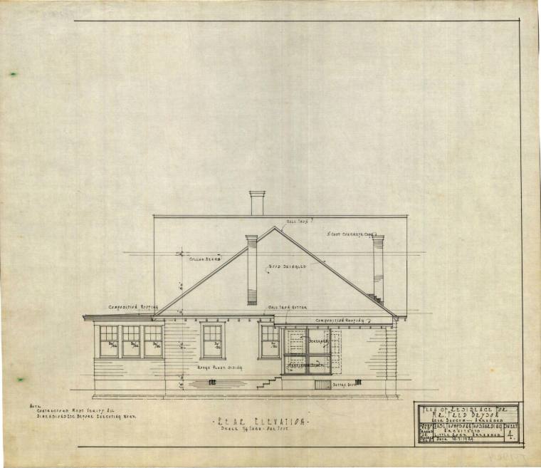 Drawing, Thompson Architectural - Fred Bryson, Baucum