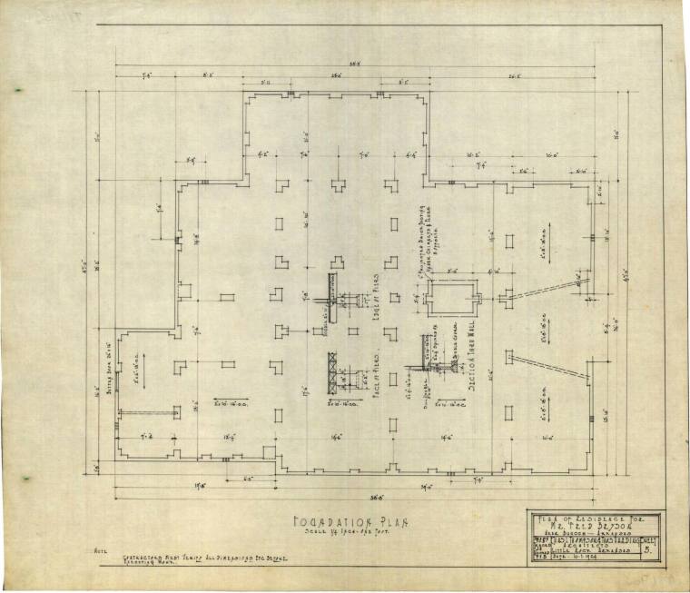 Drawing, Thompson Architectural - Fred Bryson, Baucum