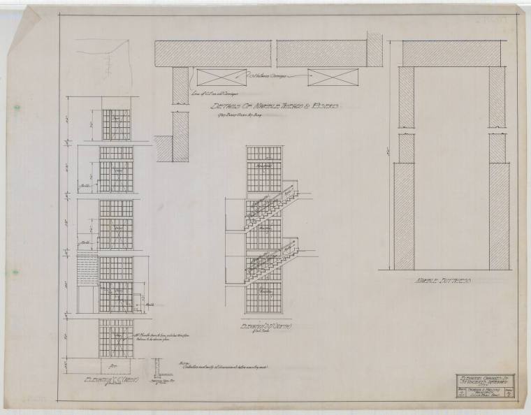 Drawing, Thompson Architectural - St. Vincent's Infirmary, Little Rock