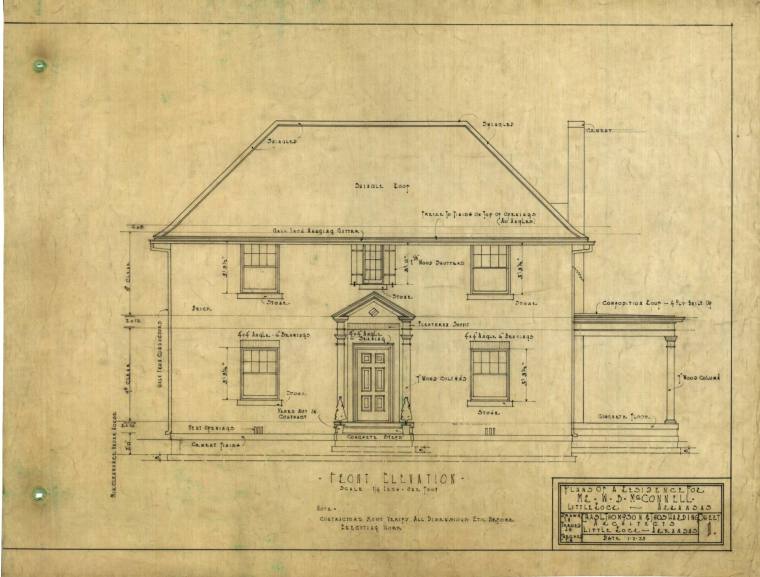 Drawing, Thompson Architectural - W.B. McConnell, Little Rock