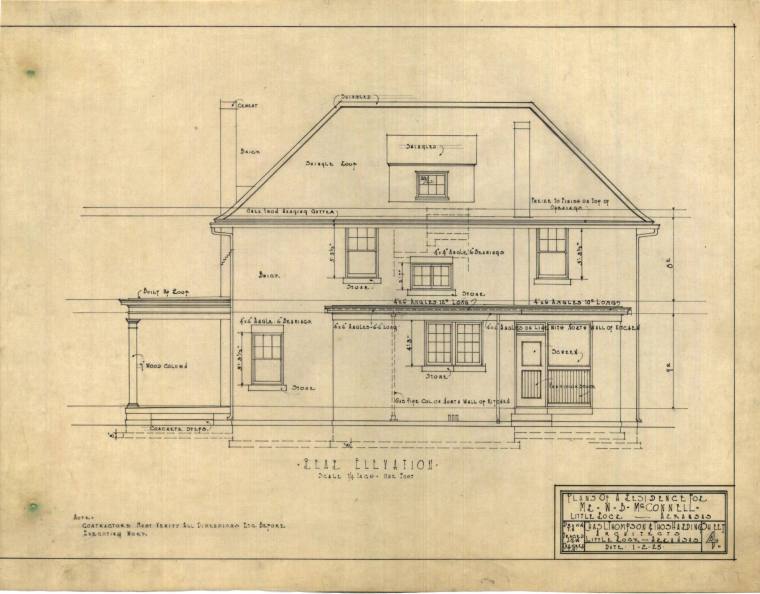 Drawing, Thompson Architectural - W.B. McConnell, Little Rock