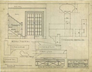 Drawing, Thompson Architectural - W.B. McConnell, Little Rock