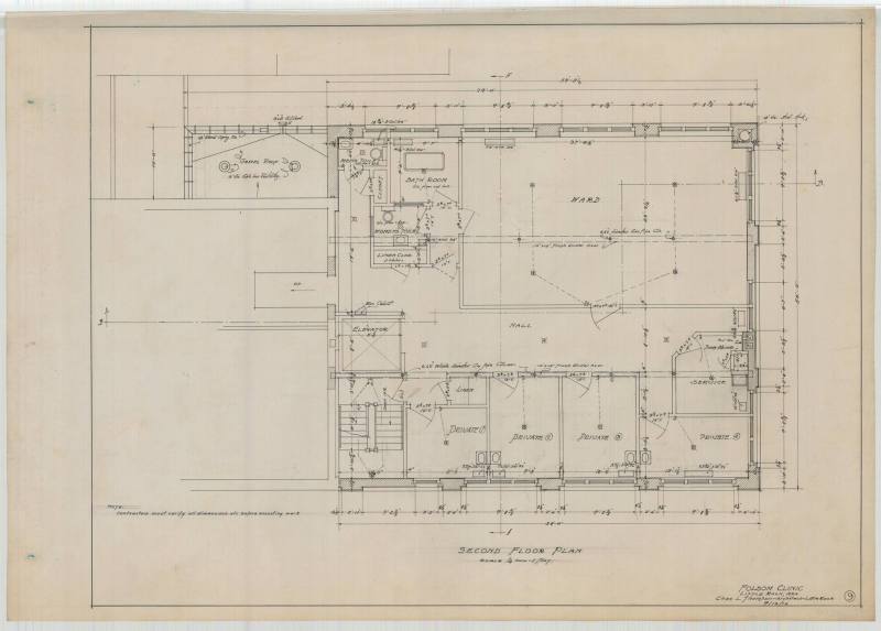 Drawing, Thompson Architectural - UAMS Folsom Clinic, Little Rock