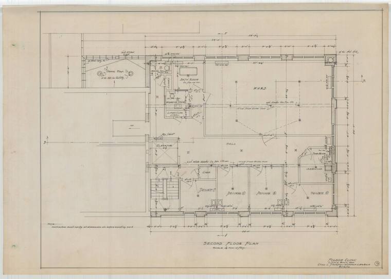 Drawing, Thompson Architectural - UAMS Folsom Clinic, Little Rock