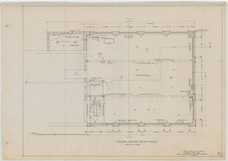 Drawing, Thompson Architectural - UAMS Folsom Clinic, Little Rock