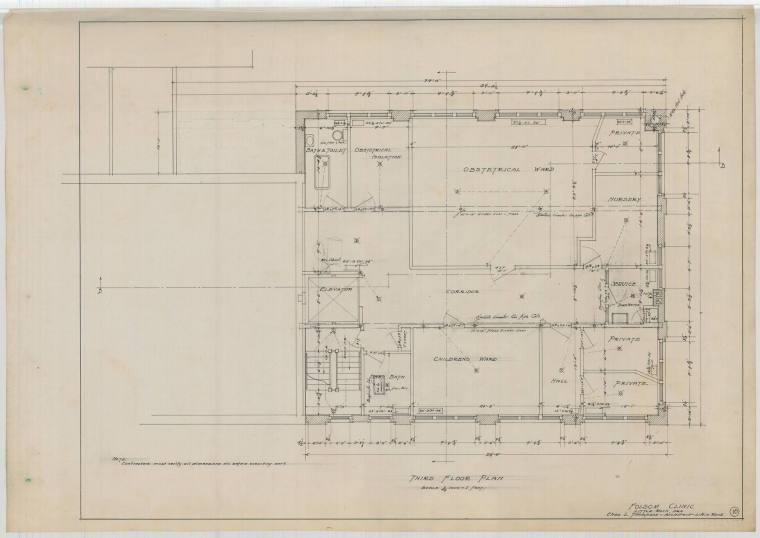 Drawing, Thompson Architectural - UAMS Folsom Clinic, Little Rock