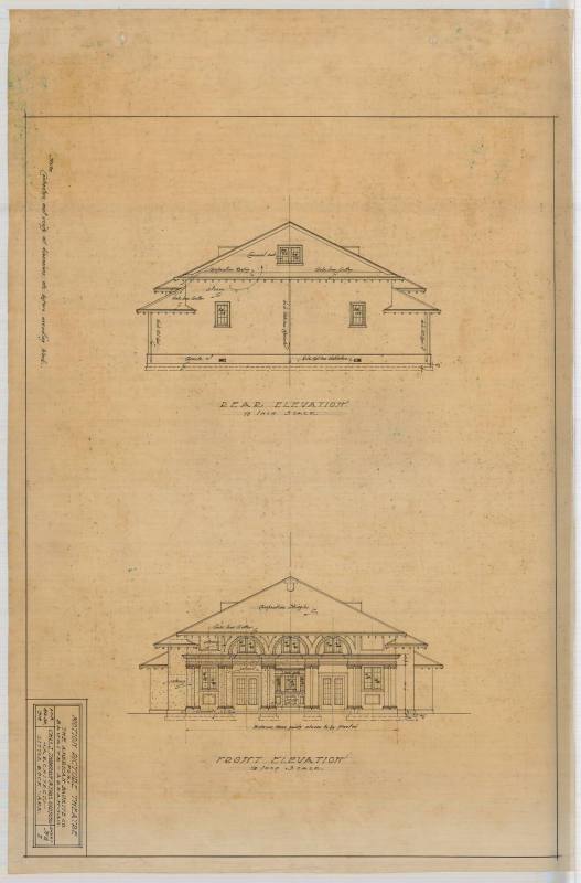 Drawing, Thompson Architectural - American Bauxite Co. Theater