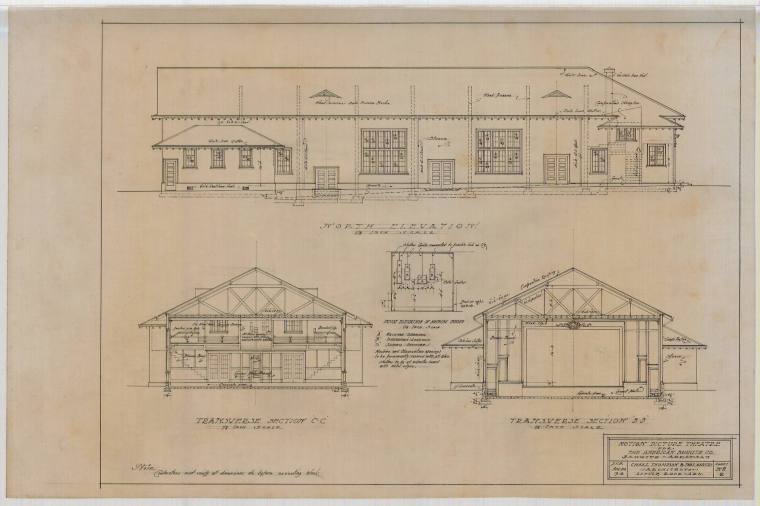 Drawing, Thompson Architectural - American Bauxite Co. Theater