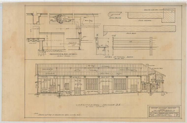 Drawing, Thompson Architectural - American Bauxite Co. Theater