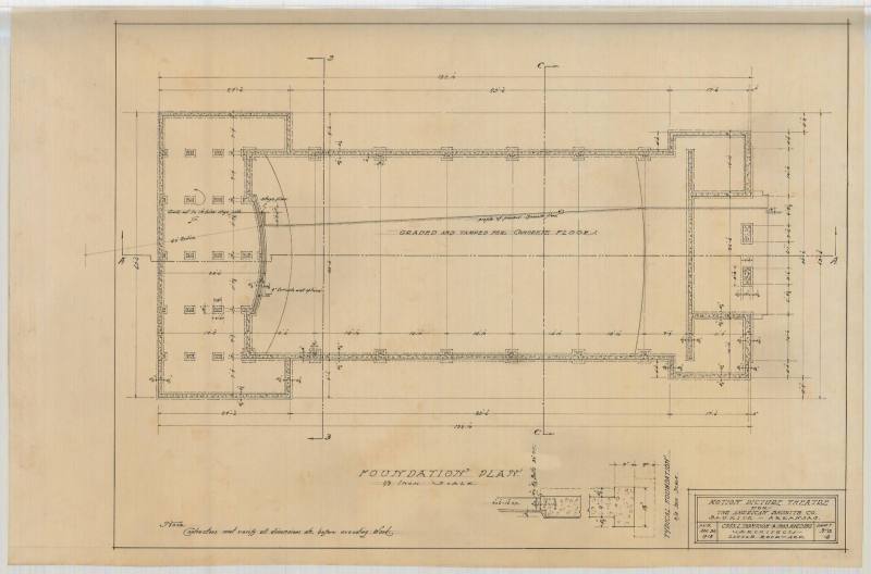 Drawing, Thompson Architectural - American Bauxite Co. Theater