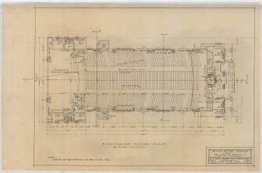 Drawing, Thompson Architectural - American Bauxite Co. Theater