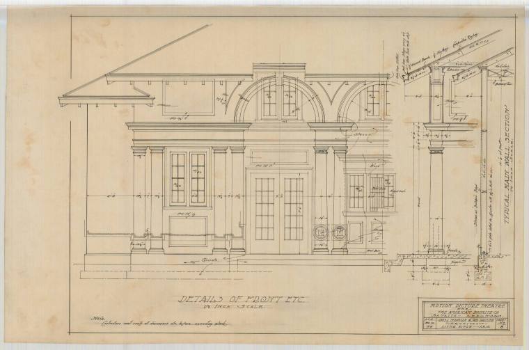 Drawing, Thompson Architectural - American Bauxite Co. Theater