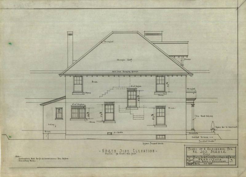 Drawing, Thompson Architectural - Joseph Berger, Little Rock