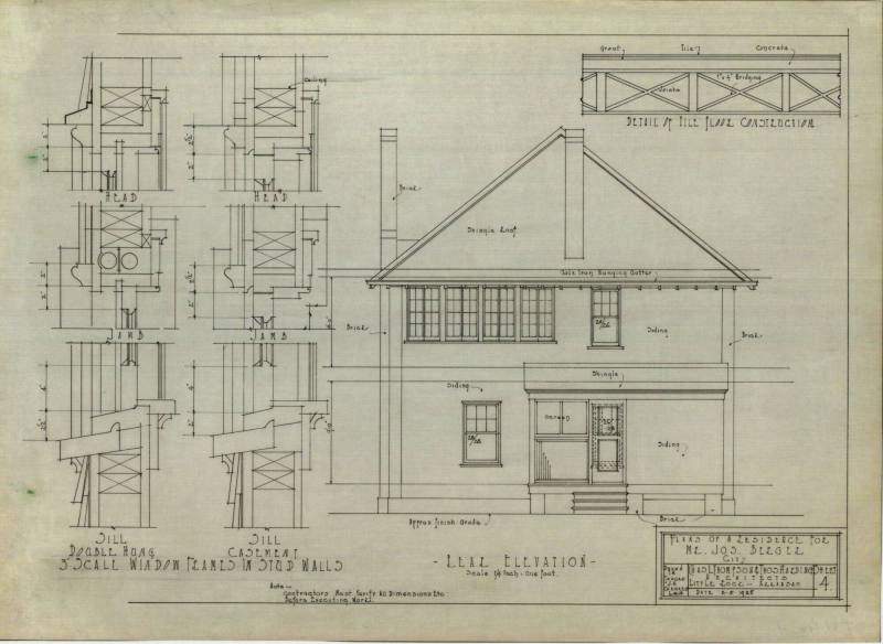 Drawing, Thompson Architectural - Joseph Berger, Little Rock