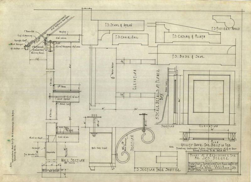 Drawing, Thompson Architectural - Joseph Berger, Little Rock