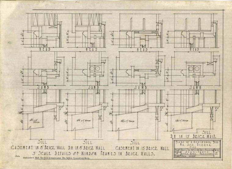 Drawing, Thompson Architectural - Joseph Berger, Little Rock