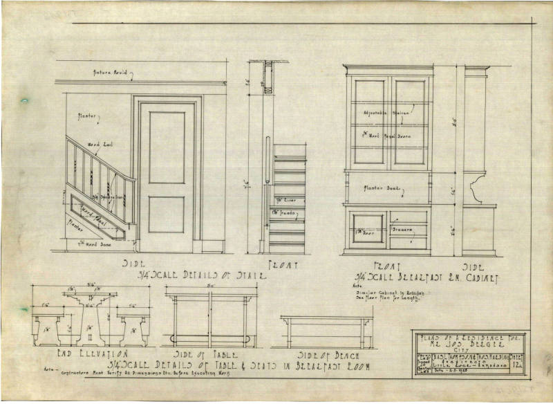 Drawing, Thompson Architectural - Joseph Berger, Little Rock