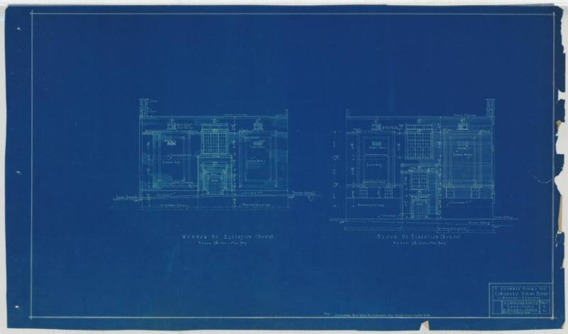 Drawing, Thompson Architectural - Yocum School, El Dorado