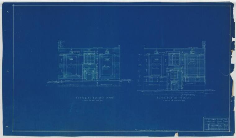 Drawing, Thompson Architectural - Yocum School, El Dorado