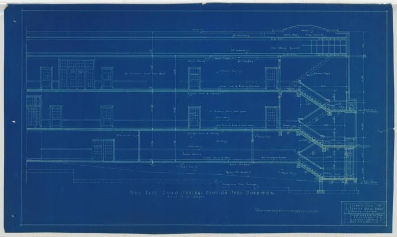 Drawing, Thompson Architectural - Yocum School, El Dorado