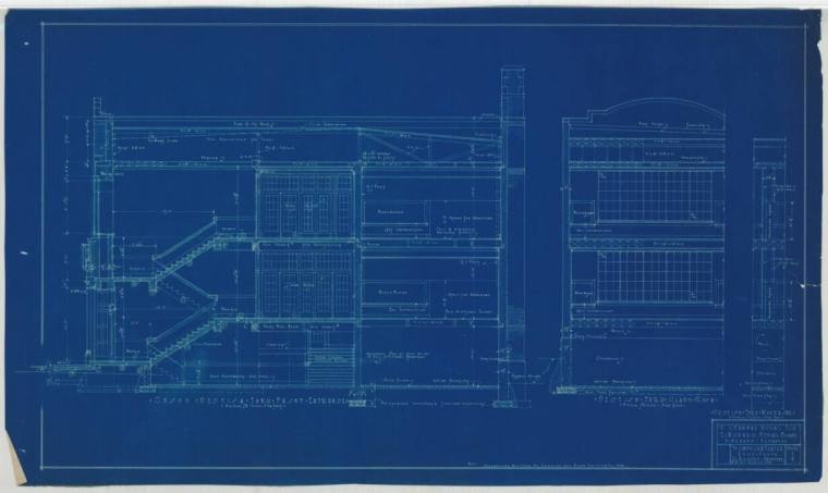 Drawing, Thompson Architectural - Yocum School, El Dorado