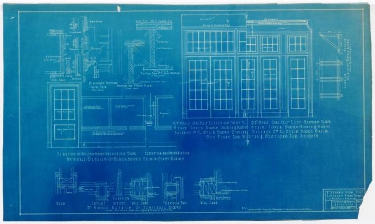 Drawing, Thompson Architectural - Yocum School, El Dorado