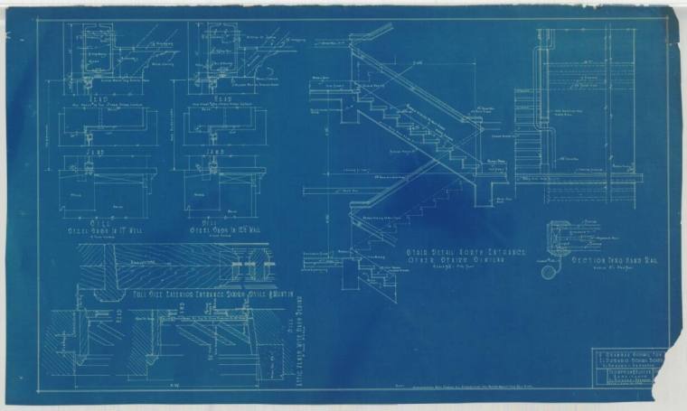 Drawing, Thompson Architectural - Yocum School, El Dorado